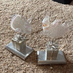 Spiegel Festive Silver and White Figurines